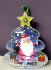Christmas House Light music Santa Ornament Tree 6 Inches Tall