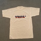 Vintage Vespa Scooter T Shirt Piaggio Logo Graphic Tee White Size 2xl
