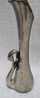 Vintage Art Deco Style Silver French Swan Bud Vase 7  Tall Tarnish Silverplate