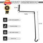 Mtrps Car Scissor Lift Jack Crank Handle  Metal Tire Wheel Lug Black   Yellow 