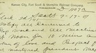 9-17-1901 Telegram Kc  Fort Scott   Memphis Railroad Company Mckinley Death Rare