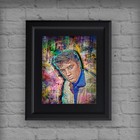 Elvis Presley Pop Art 8x10in Poster Elvis Presley Portrait Print Free Shipping