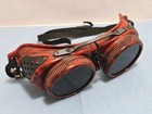 Vintage Jackson Products Usa Welding Goggles Steampunk Celluloid bakelite Red 