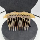 Vintage Pink And White Butterfly Cloisonne Hair Comb