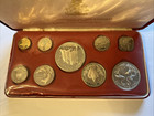1974 Bahamas 9 Coin Proof Set  4 Largest Coins Are Silver  Minted Franklin Mint