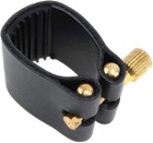 Tenor Sax Saxophone Mouthpiece Leather Ligature Fastener Black Professional