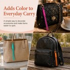 10pcs Paracord Keychain Rope Bag Charm 10 Colors Purse Handbag Accessory