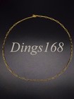 18k Yellow Gold Filled Tarnish lead-free 24  2  3 5mm Paper Clip Chain Necklace
