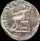 Ancient Roman Silver Denarius - Trajan  103-107 Ad  Rome 