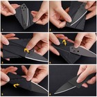 100pcs Folding Ultra-thin Pocket Credit Card Knife Cardsharp Wallet Micro Knives