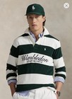 Polo Ralph Lauren Tennis Wimbledon Classic Fit Terry Rugby Sweatshirt Size S