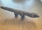 Vintage Australian Aboriginal Art Wood Carving Lizard