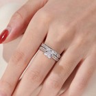 925 Sterling Silver Wedding Rings For Women Engagement Ring Princess Cut Cz 