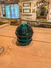 Vintage Perko Green Glass Stern Light Beehive Shape