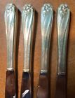 Daffodil 1950 By 1847 Rogers Silver-plate Set Of 4 Dinner Knives
