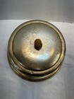 Vintage West Bend Cake Dome Carry Keeper Gold Mcm Mid Century Acorn Oak