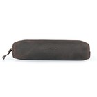 Genuine Leather Zipper Pen  Pencil   Cosmetic Case