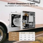 6 Gallon Rv Water Heater Spark Ignition 1440 W Electric 12000 Btu Propane Gas