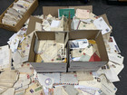 Unsearched Us Worldwide Accumulation Cover Lot  1  Large Priority Box 8  Lbs Ea