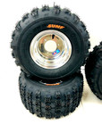 Honda Atc 70 Dwt Front And Rear Wheels Rims Sunf A027  Trails Xc Tires 18 