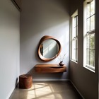 Stylish Design Irregular Mirror   Bathroom Mirror   Vanity Mirror  Wavy Handmade