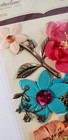 Recollections Signature Floral Embellishments - Plaster Of Paris - 5 Pcs