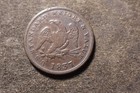 1837 Half Cent Copper Token Htt 73 Hard Times Token