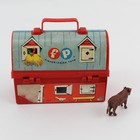 Vintage 1962 Fisher Price Mini Barn Lunchbox  549  Toy