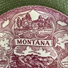Vintage Souvenir  Plate Montana Glacier National Park Helena Yellowstone Park 7   