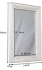 Large Vintage Mirrors For Wall 24 X 36 Inches  Hanging Rustic Distressed White M
