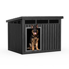 Spacious Easyup Dog House For Indoor outdoor With Weatherproof Roof - Large Blac