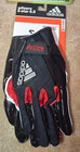 Adidas Adizero 6 0 Ncaa Rutgers Scarlet Knights Football Gloves  Black  Nwt