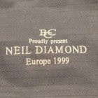 Carlton International Neil Diamond Europe 1999 Tour Black Duffel Bag 15  X 9  