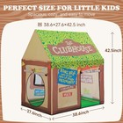 Kids Play Tent Indoor  Clubhouse Tent For Toddler With Roll-up Door   Windows   