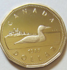 1987 Canada First Canadian Proof Loonie Mint Cased One Dollar Coin Unc  1