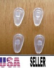 4 Pcs Soft Nose Pad Nose Pieces Screw-in Silicone Air Chamber Anti Slip Glasses