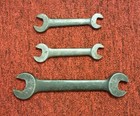 Lot Of 3 Vintage antique J h w   Co  Williams Double Open End Wrenches