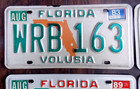 Lot Of 10 Florida Volusia County License Plates 1983-2014 Orig  Owner vg To Exc 