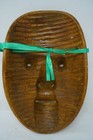 Japanese Fukai Wooden Noh Mask Original Vintage Unfinished From Japan 0929f2