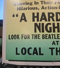 Vintage 1964 Promotional Window Card Poster For The Beatles  A Hard Day s Night