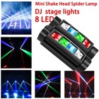 8led Rgbw Spider Beam Moving Head Stage Lighting Dmx Dj Party Disco Lights