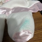 Baby Lovey Vtg Pink White My Night Night Bunny Security Blanket Read