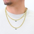 14k Yellow Gold Miami Cuban 5mm Monaco Link Chain Necklace Mens Womens 16 - 30 