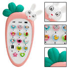 Baby Cell Phone Toddler Carrot Shape Phone Toys With Light And Sound Kids Gift