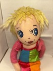 Dan Dee Girl Plush 16  Long good Condition blue Eyes