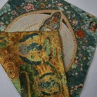 36  Tibet Buddhism Silk Cloth Buddha Yamantaka Buddha Thangka Embroidery Mural X
