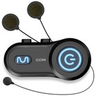 Gdm Ghost Hypersonic Full Face Intercom Bluetooth Motorcycle Helmet Matte Black