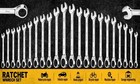 32pc Combination Ratchet Wrench Set Sae   Metric 72-tooth Adapter Organizer Case