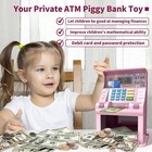 Atm Piggy Bank For   Bank For Real Money With Debit Card  Coin Recognition  T   
