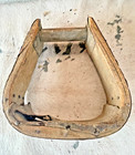 Western Saddle Stirrup 7 X 6 5 X 1 5 In Rawhide Bent Wood Cowboy Antique